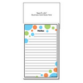 Self-Adhesive Add-On Business Card Magnet + Polka Dots Pad